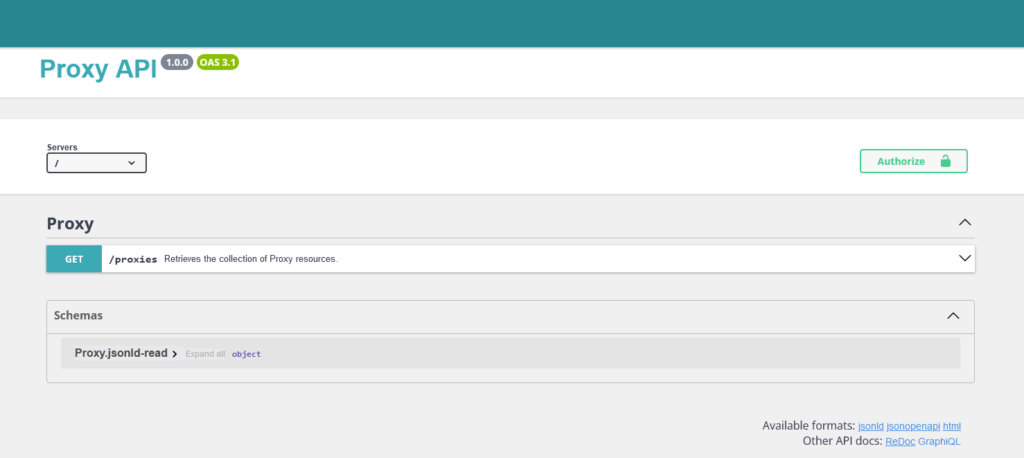 Proxy API
